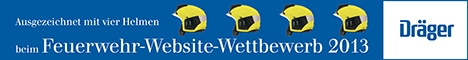 4 Helme beim Dräger-Feuerwehr-Website Wettbewerb