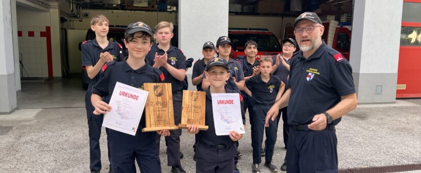 Jugendfeuerwehr St. Pölten-Wagram hat beim Abschnittsfeuerwehrleistungsbewerb in Hafnerbach geglänzt!