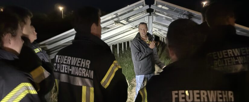 Begehung bei der PV-Freiflächenanlage S33 – von der Übung zum Real-Einsatz